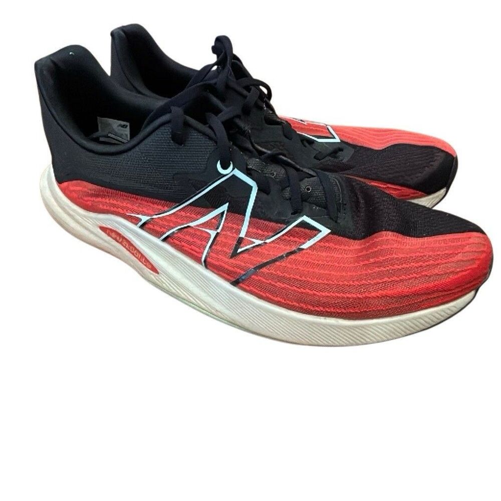 New Balance FuelCell Rebel Men’s Red & Black Low Top Lace-Up Running Shoes sz 12